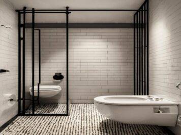 hotel toilet ussr interior design minimalism white