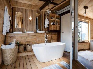 Tania house style chalet salon de bain scandinave